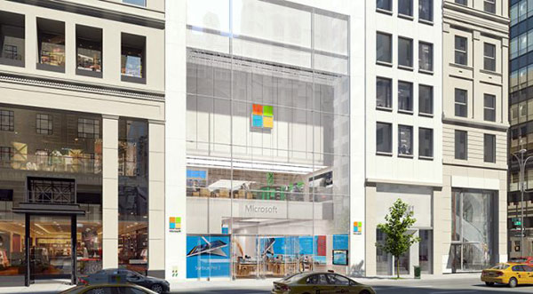 Microsoft sfida Apple sulla 5th Avenue