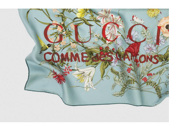 Gucci, foulard con Comme des Garçons