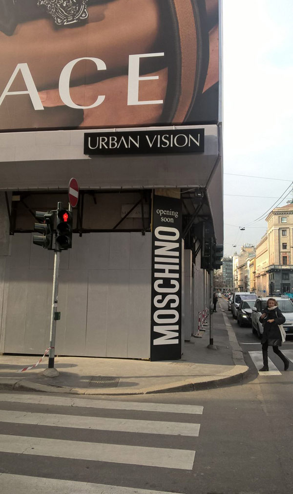 Moschino apre in via Senato