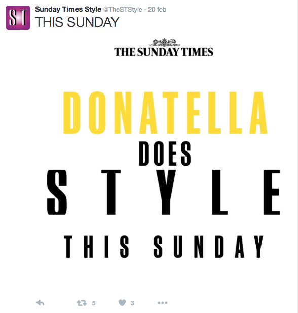 Immagine tratta dall'account Twitter @TheSTStyle