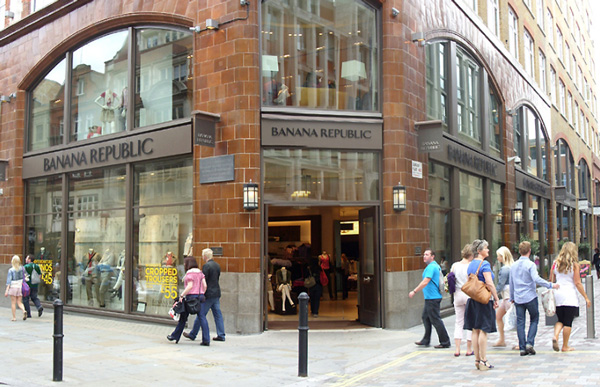 Banana Republic chiude nel Regno Unito