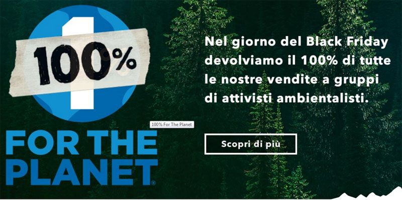 Patagonia dà all’ambiente 2 mln in un giorno