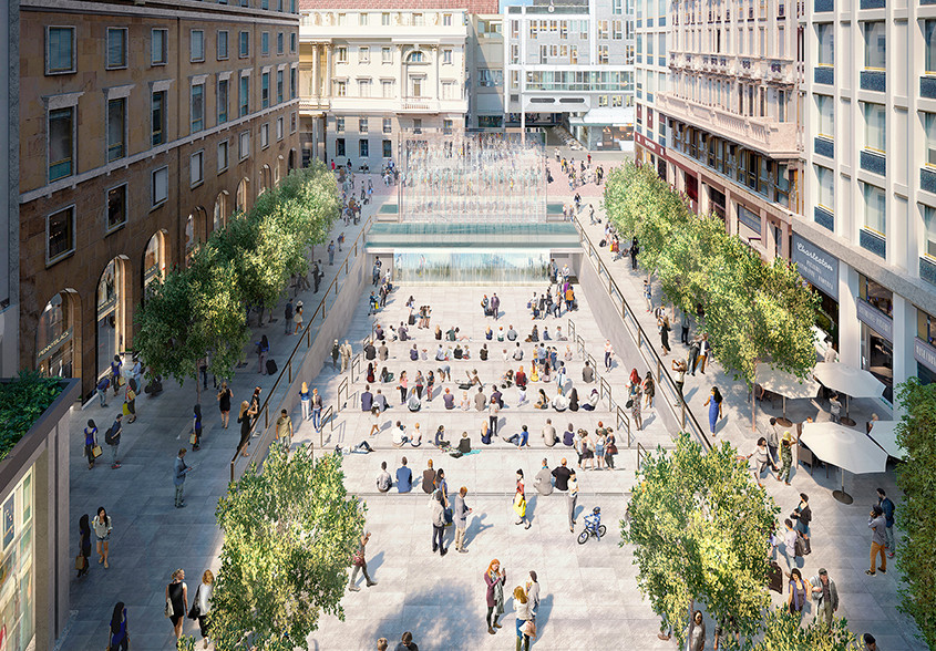 Apple svela lo store di Milano. Sotto terra (e sott’acqua)