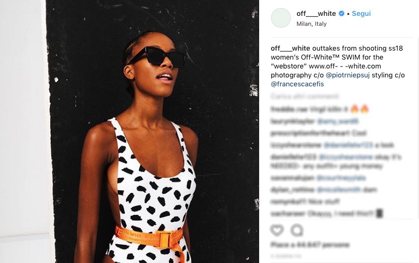 Off-White si espande, arriva il beachwear
