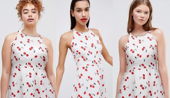 Asos mostra l’abito per normal, magre e curvy