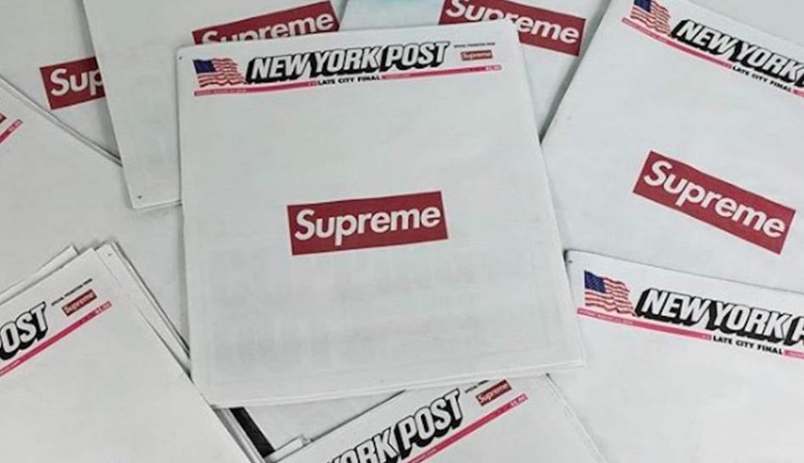 Supreme firma il Ny Post. E il giornale diventa cult