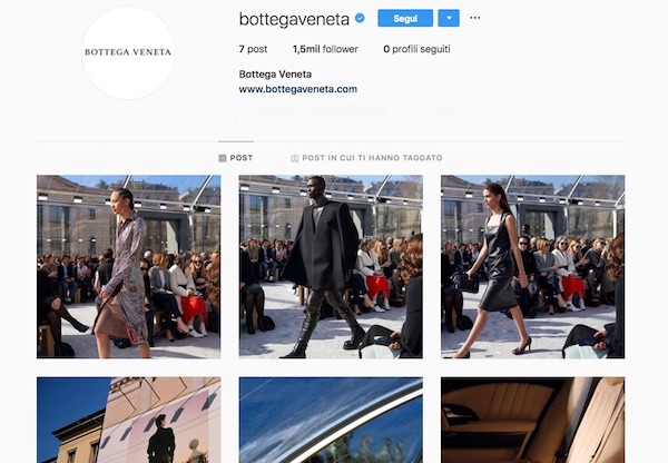 Cambia lo stilista. E su Instagram i brand cancellano il passato