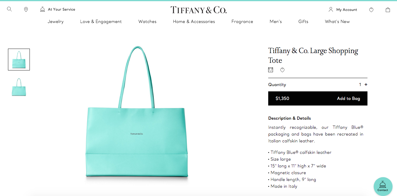 La shopping bag Tiffany, da gadget a prodotto