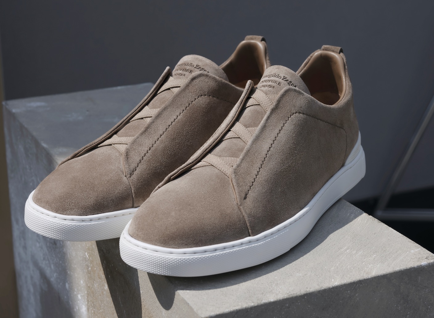 Zegna veste di autunno la Triple Stitch