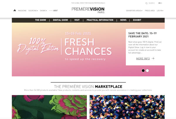 Première Vision, a febbraio edizione solo digitale