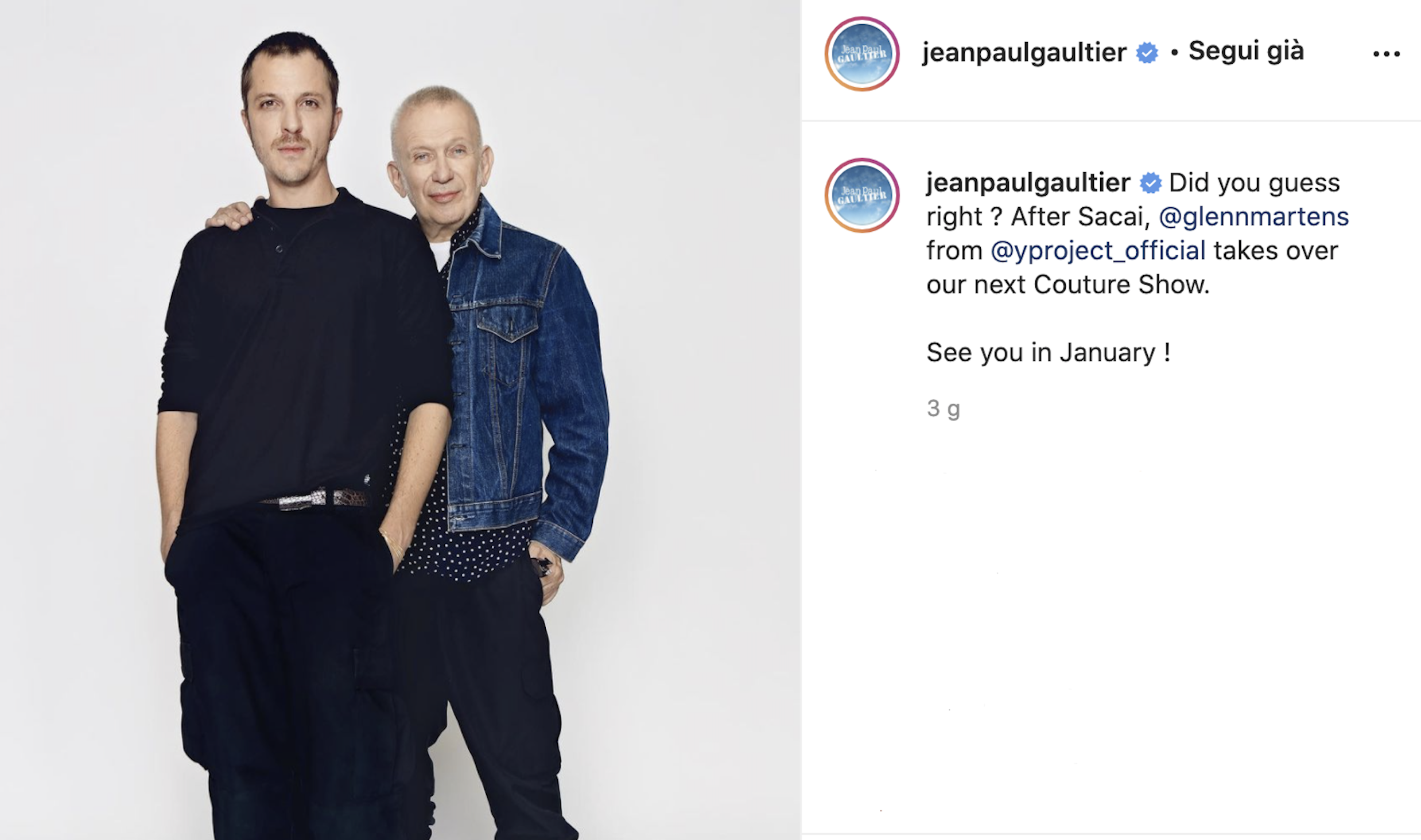 Gaultier, Martens firmerà la prossima couture