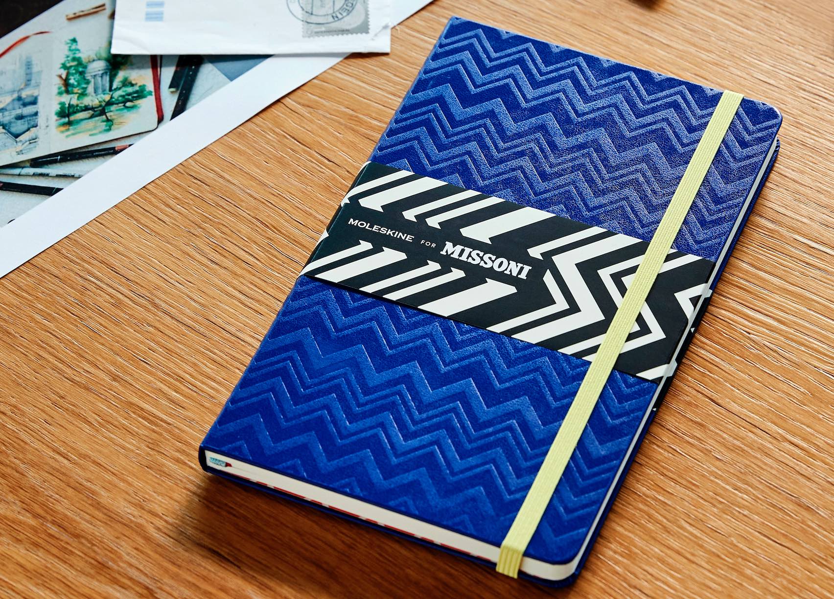Le stampe di Missoni colorano i taccuini Moleskine