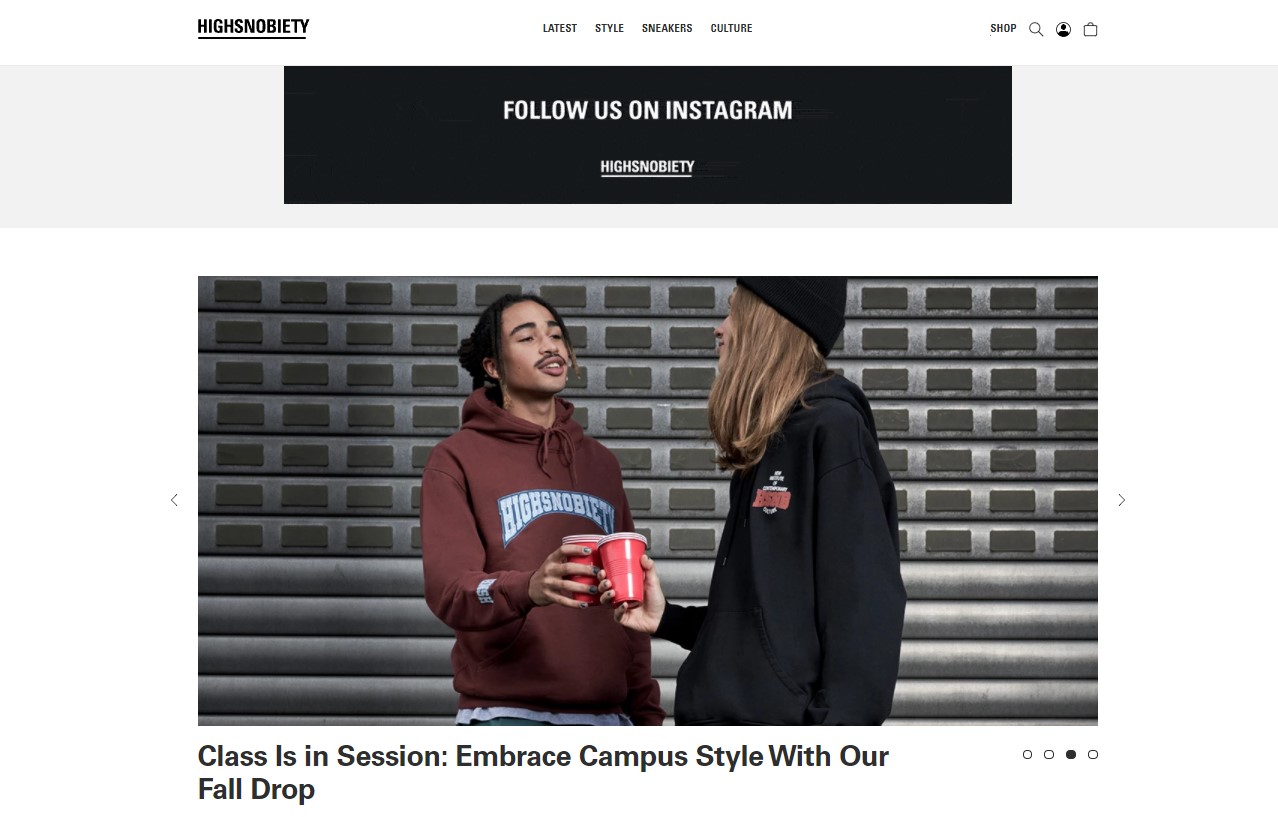 Highsnobiety esplora opzioni di vendita