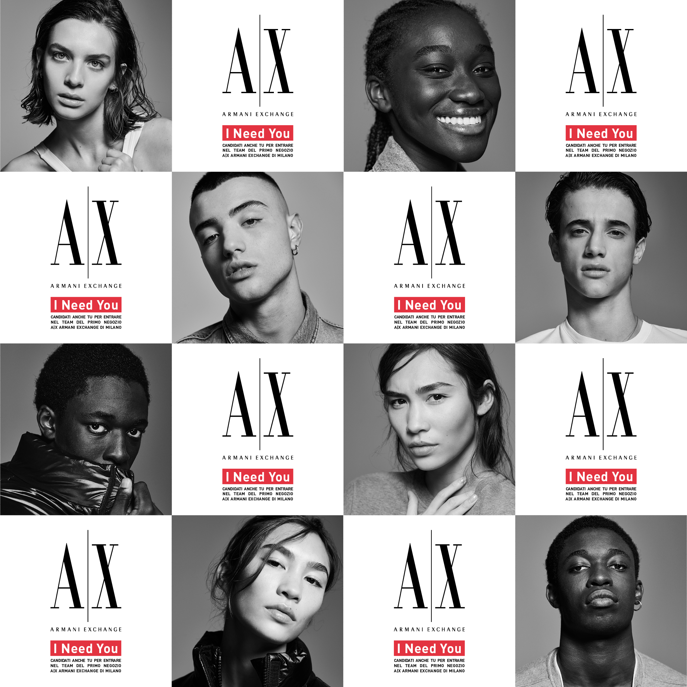 Armani Exchange, special recruiting per primo store milanese