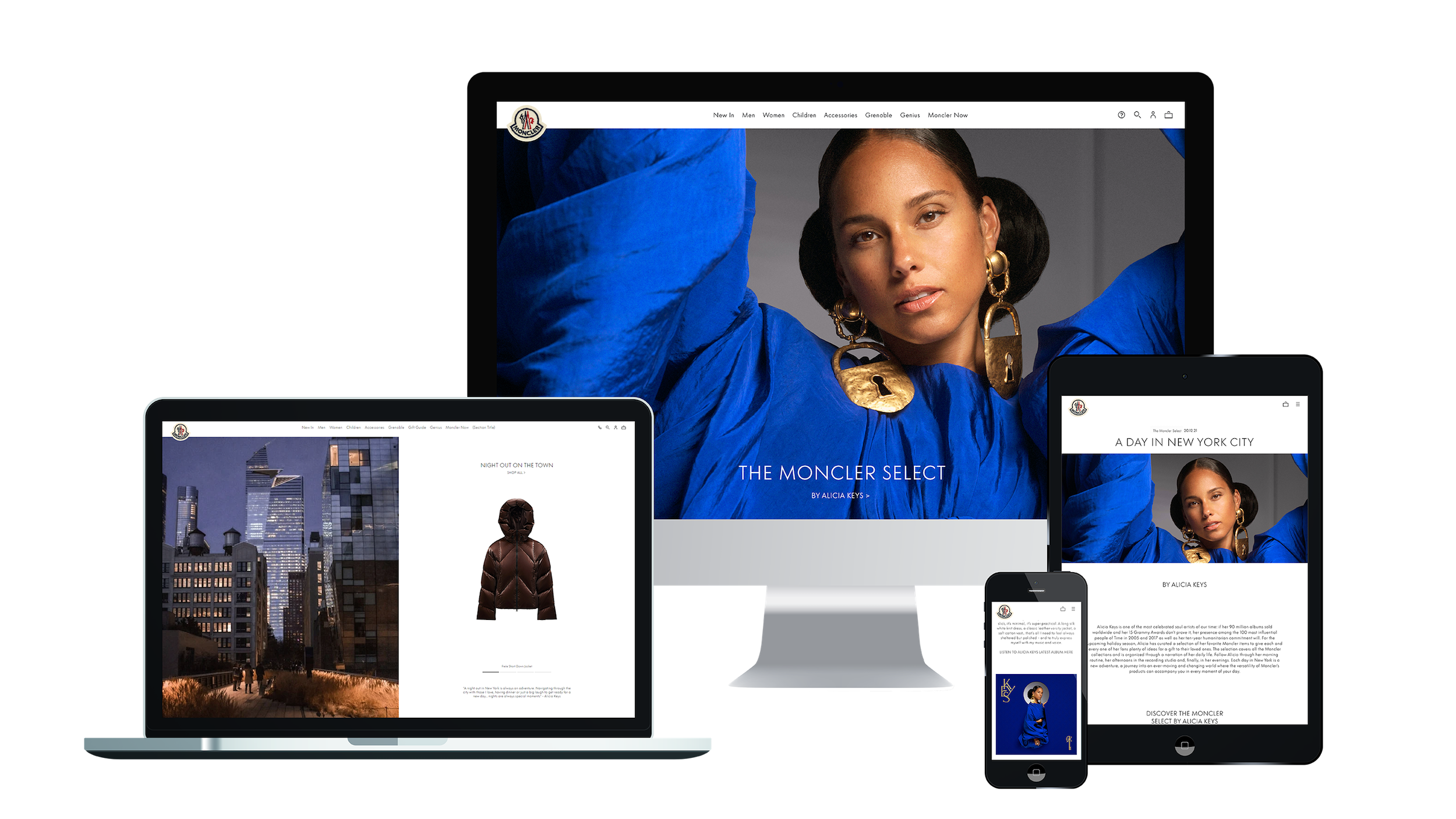 Moncler lancia ‘Select’ con Alicia Keys