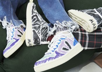 Marni torna a scarabocchiare le sneakers eco-friendly di Veja