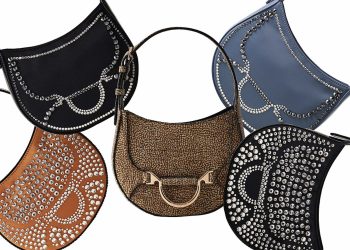Borbonese impreziosisce la borsa 110 con una pioggia di cristalli Swarovski