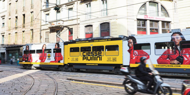 Ciesse Piumini veste Milano e pianifica una serie di attività di marketing