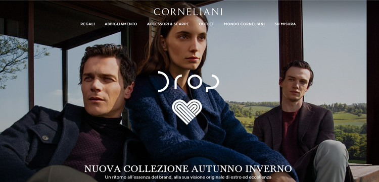 Corneliani: diventa realtà la piattaforma B2B realizzata da Drop|e-business & love!