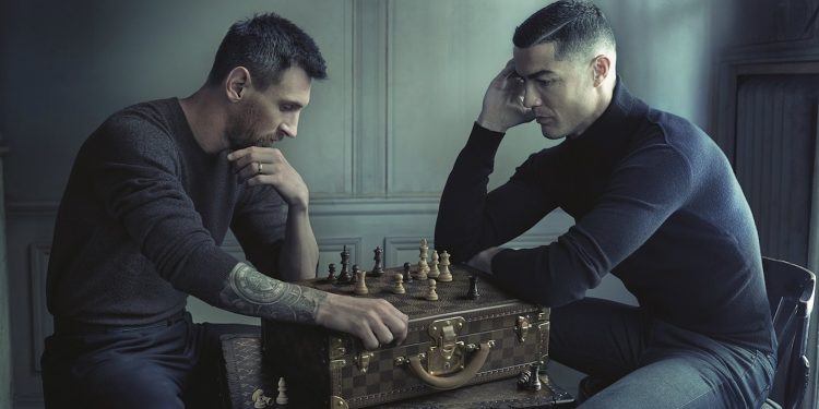 Sfida a scacchi tra Messi e Ronaldo per Louis Vuitton