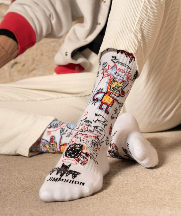 Jimmy Lion Calzini Wally & Friends per uomo e donna - Blu scuro Taglia 36-40. Edizione limitata di Where's Wally? x