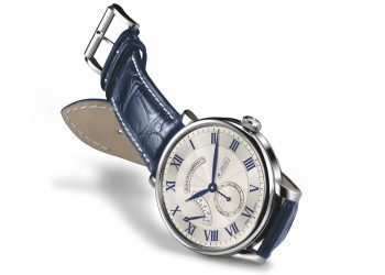Eberhard & Co. veste di bianco e blu il classico 8 Jours
