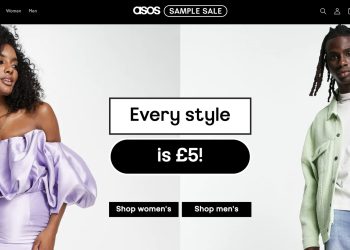 Tutto a 5 £: Asos lancia il portale (temporary) Sample Sale