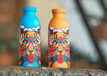 L’arte caleidoscopica di Van Orton colora le borracce 24 Bottles
