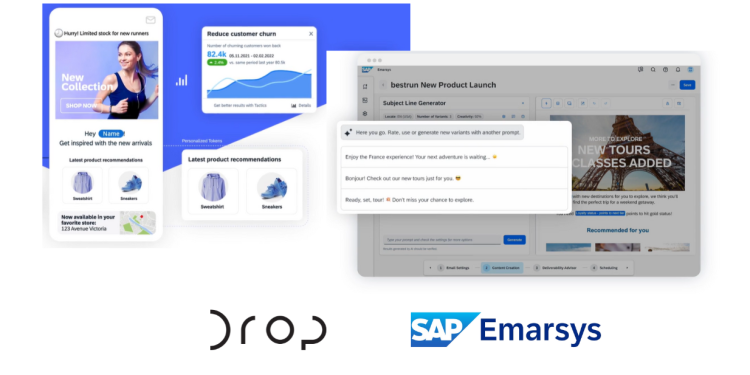 Drop avvia la partnership con SAP Emarsys per l’AI Marketing e l’automazione